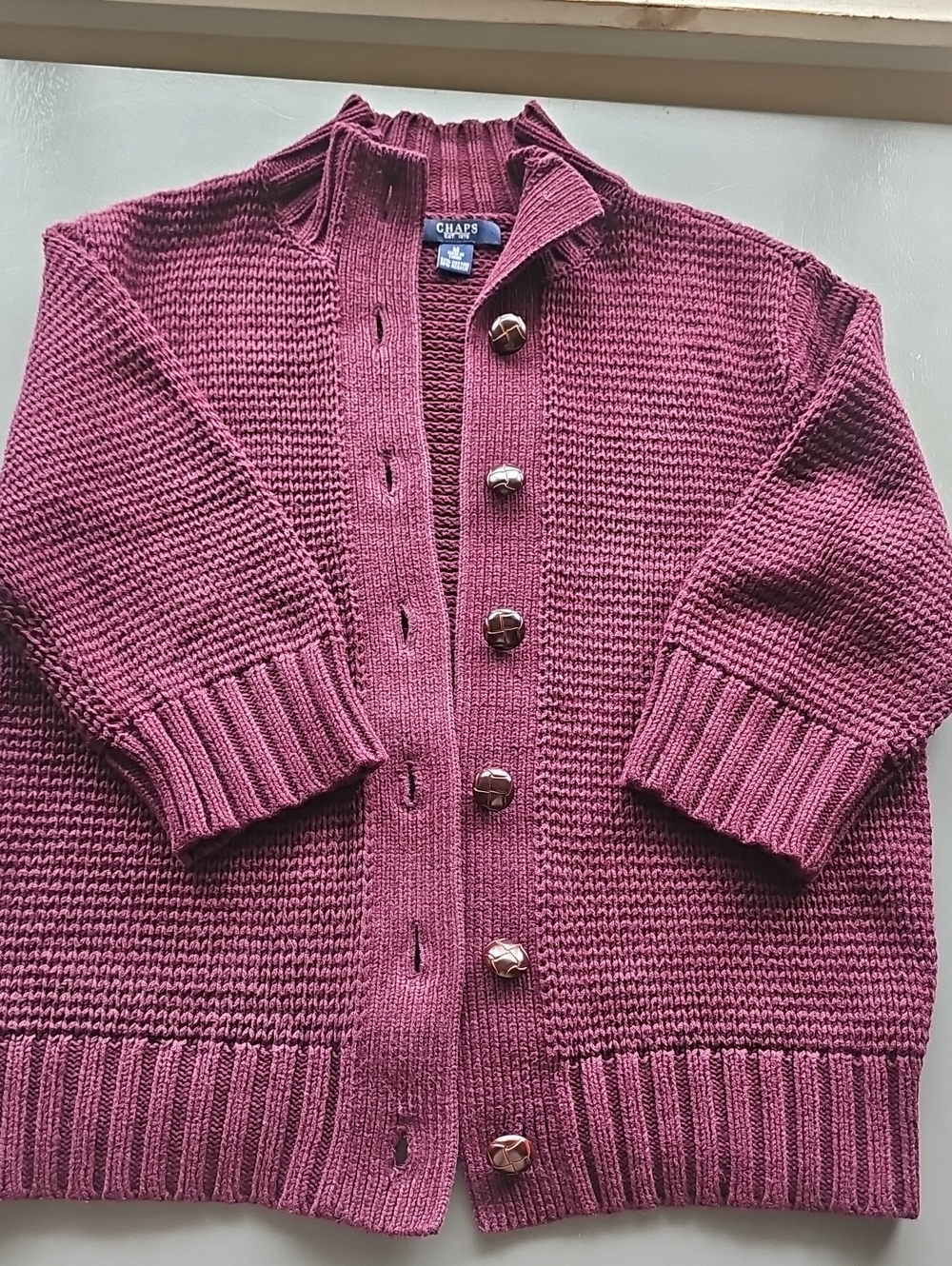 Womens Chaps Cardigan Sz Med